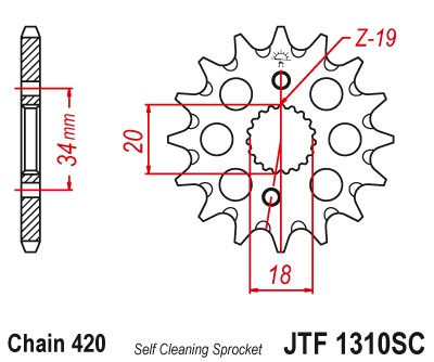 JT SPROCKETS gear wheel JTF1310.15SC (215715jt)
